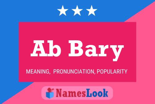 Ab Bary Name Poster