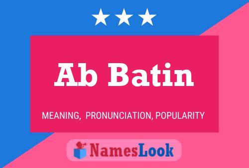 Ab Batin Name Poster