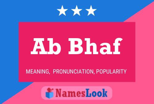 Ab Bhaf Name Poster