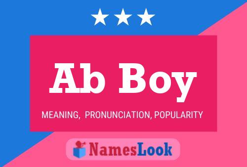 Ab Boy Name Poster