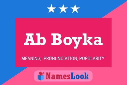 Ab Boyka Name Poster