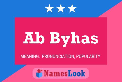 Ab Byhas Name Poster