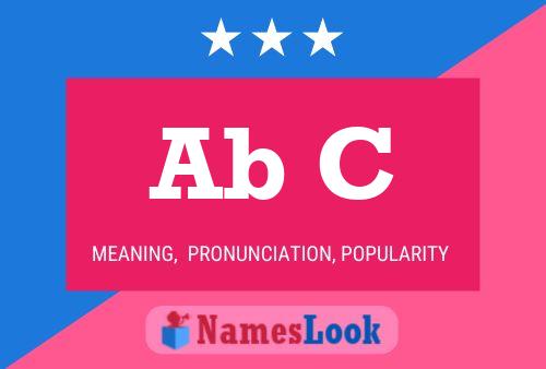 Ab C Name Poster