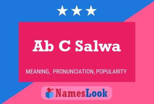 Ab C Salwa Name Poster