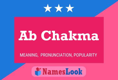 Ab Chakma Name Poster