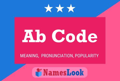 Ab Code Name Poster