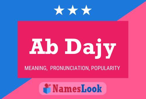 Ab Dajy Name Poster