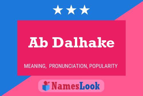 Ab Dalhake Name Poster