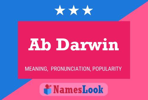 Ab Darwin Name Poster