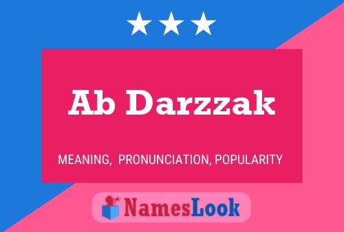 Ab Darzzak Name Poster