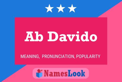 Ab Davido Name Poster