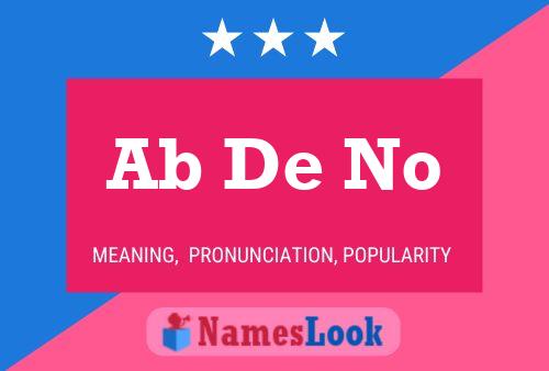 Ab De No Name Poster