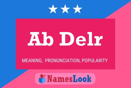 Ab Delr Name Poster