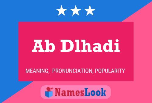 Ab Dlhadi Name Poster