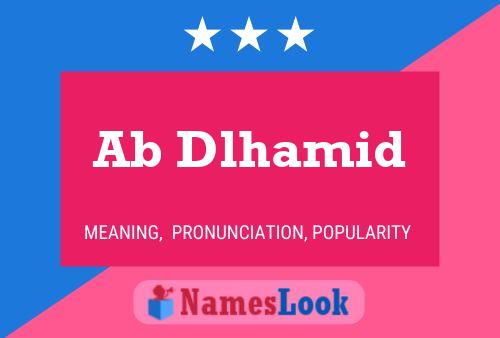 Ab Dlhamid Name Poster