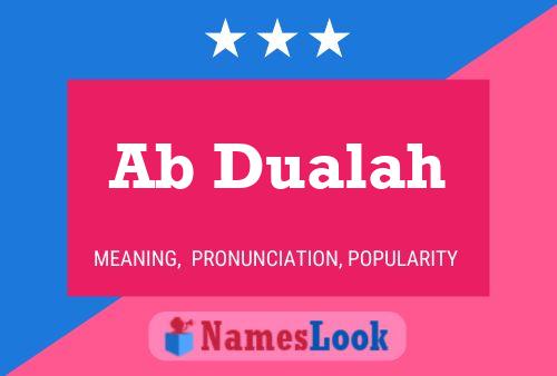 Ab Dualah Name Poster