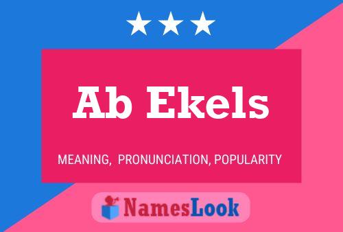 Ab Ekels Name Poster