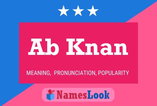 Ab Knan Name Poster