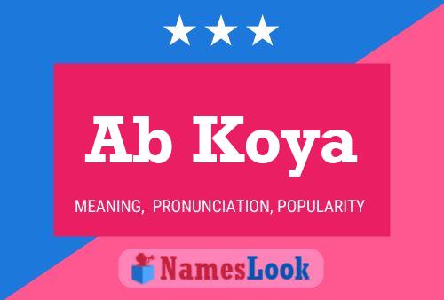 Ab Koya Name Poster