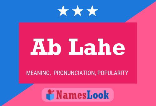 Ab Lahe Name Poster