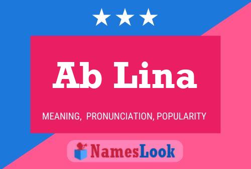 Ab Lina Name Poster