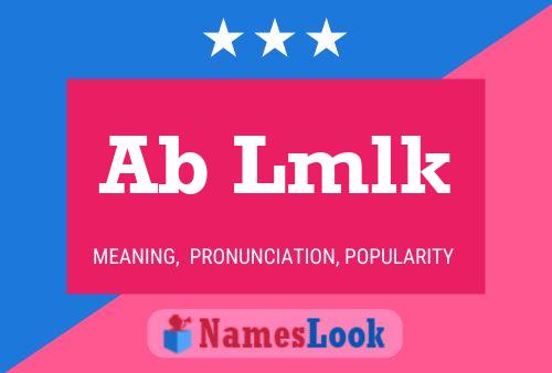 Ab Lmlk Name Poster