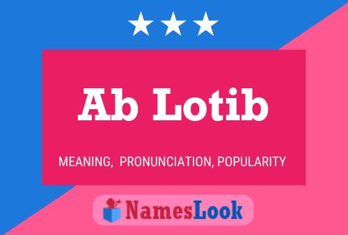 Ab Lotib Name Poster