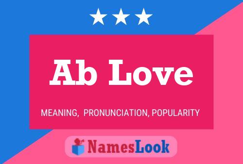 Ab Love Name Poster