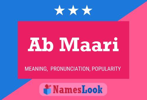 Ab Maari Name Poster