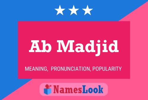 Ab Madjid Name Poster