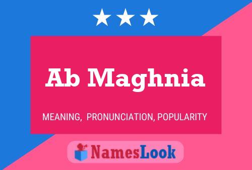 Ab Maghnia Name Poster