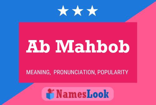 Ab Mahbob Name Poster