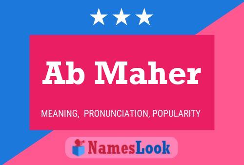 Ab Maher Name Poster