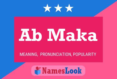 Ab Maka Name Poster