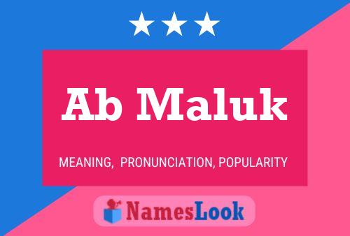 Ab Maluk Name Poster