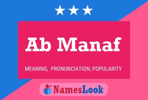 Ab Manaf Name Poster