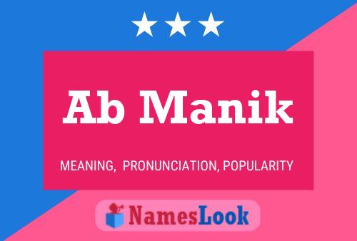 Ab Manik Name Poster