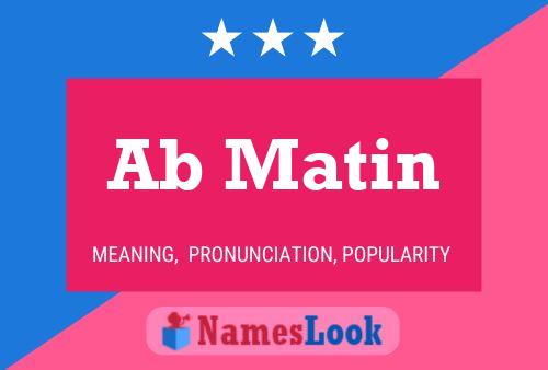 Ab Matin Name Poster