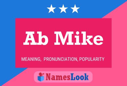 Ab Mike Name Poster