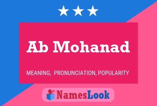 Ab Mohanad Name Poster