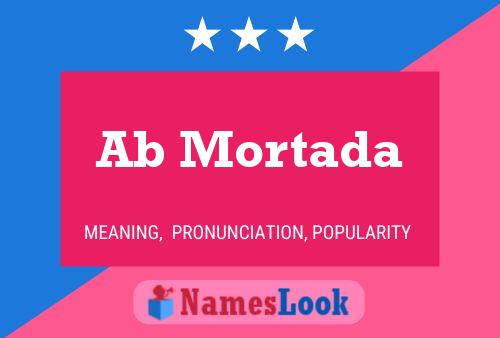 Ab Mortada Name Poster