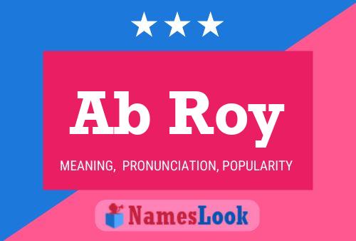 Ab Roy Name Poster