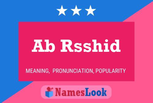 Ab Rsshid Name Poster