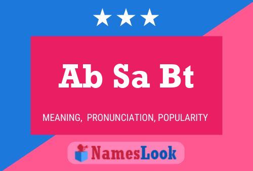 Ab Sa Bt Name Poster