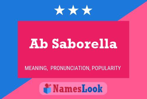 Ab Saborella Name Poster