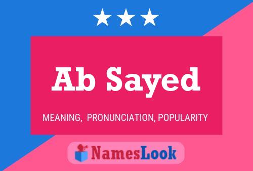 Ab Sayed Name Poster