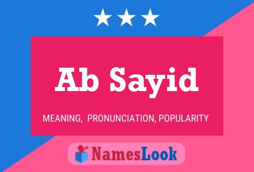 Ab Sayid Name Poster