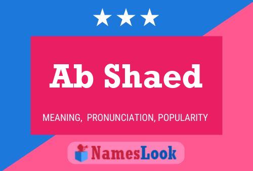 Ab Shaed Name Poster