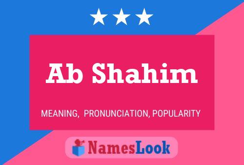 Ab Shahim Name Poster