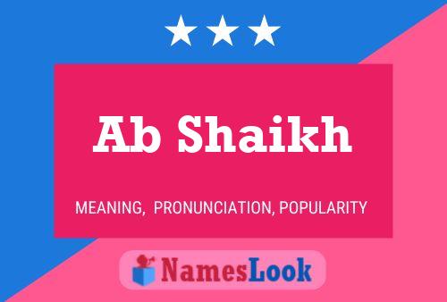 Ab Shaikh Name Poster